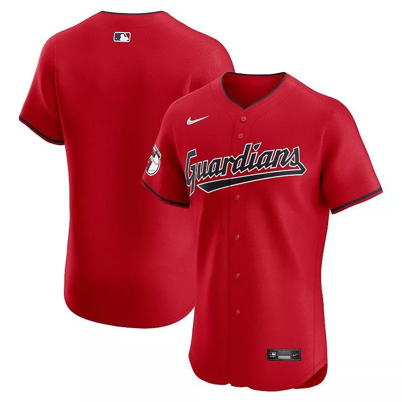 Mens Nike Red Cleveland Guardians Alternate Vapor Premier Elite Patch Jersey Product Image