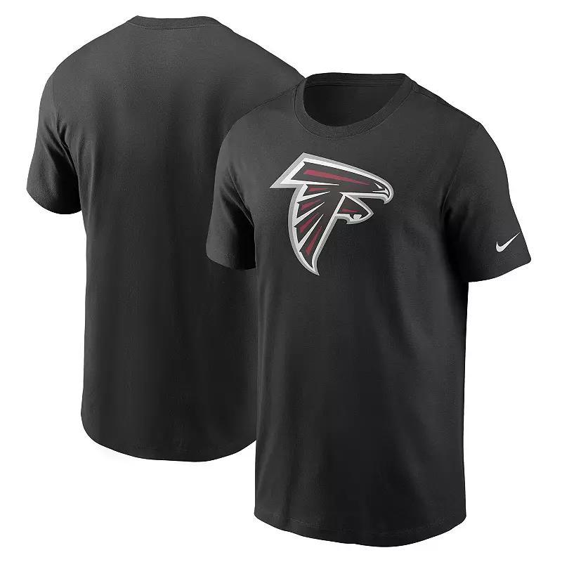 Mens Black Atlanta Falcons Primary Logo T-shirt Product Image