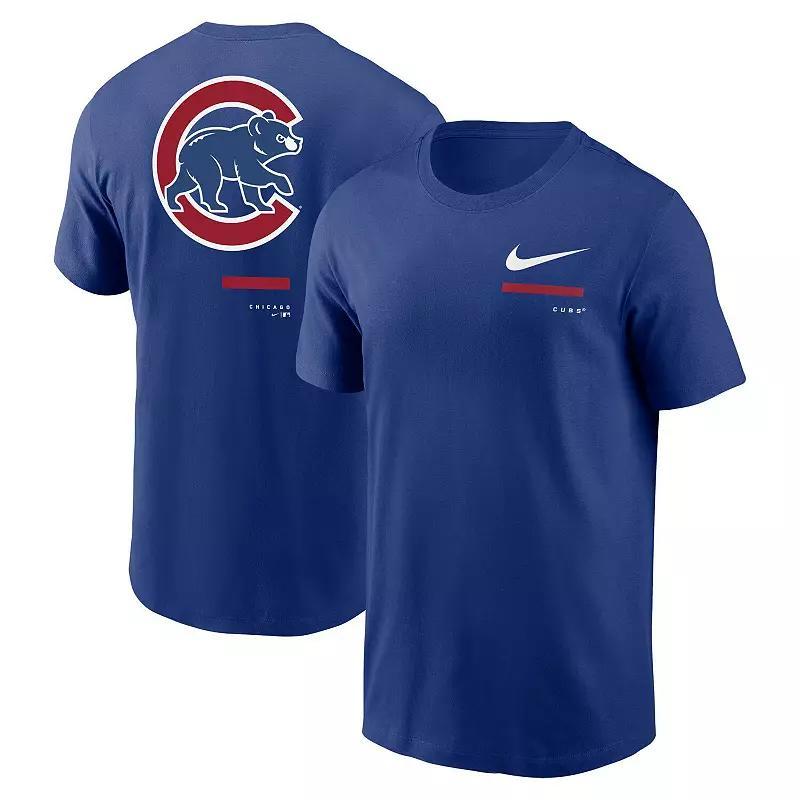 Mens Nike Royal Chicago Cubs Over the Shoulder T-Shirt Product Image