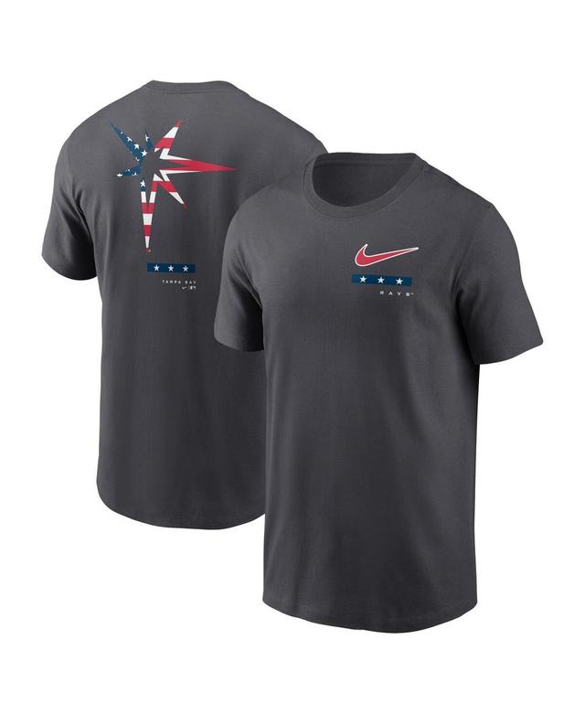 Mens Nike Anthracite Tampa Bay Rays Americana T-Shirt Product Image