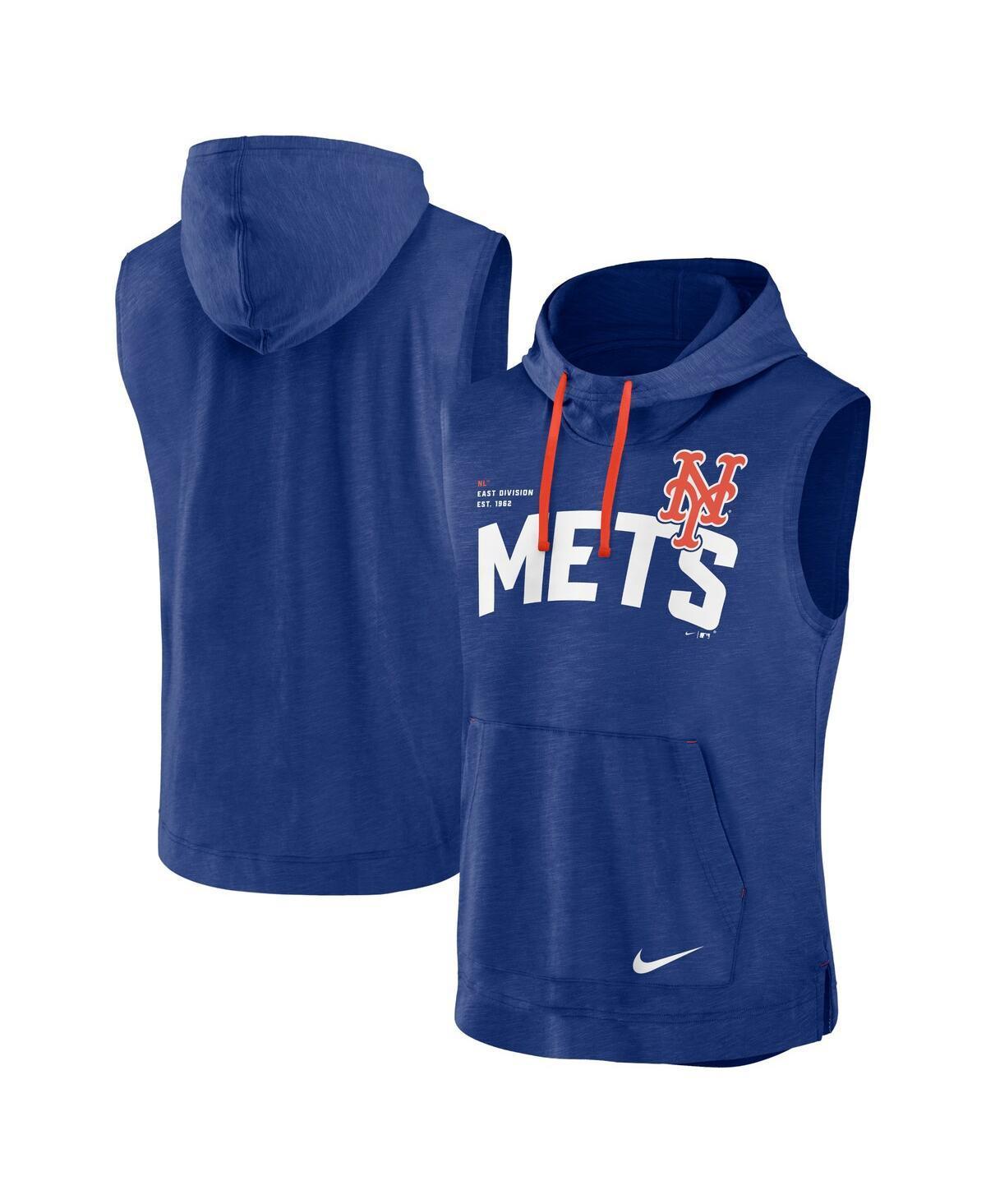 NIKE Men's  Royal New York Mets Athletic Sleeveless Hooded T-shirt Product Image