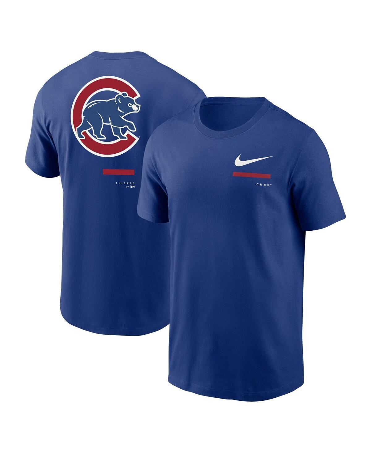 Mens Nike Royal Chicago Cubs Over the Shoulder T-Shirt Product Image