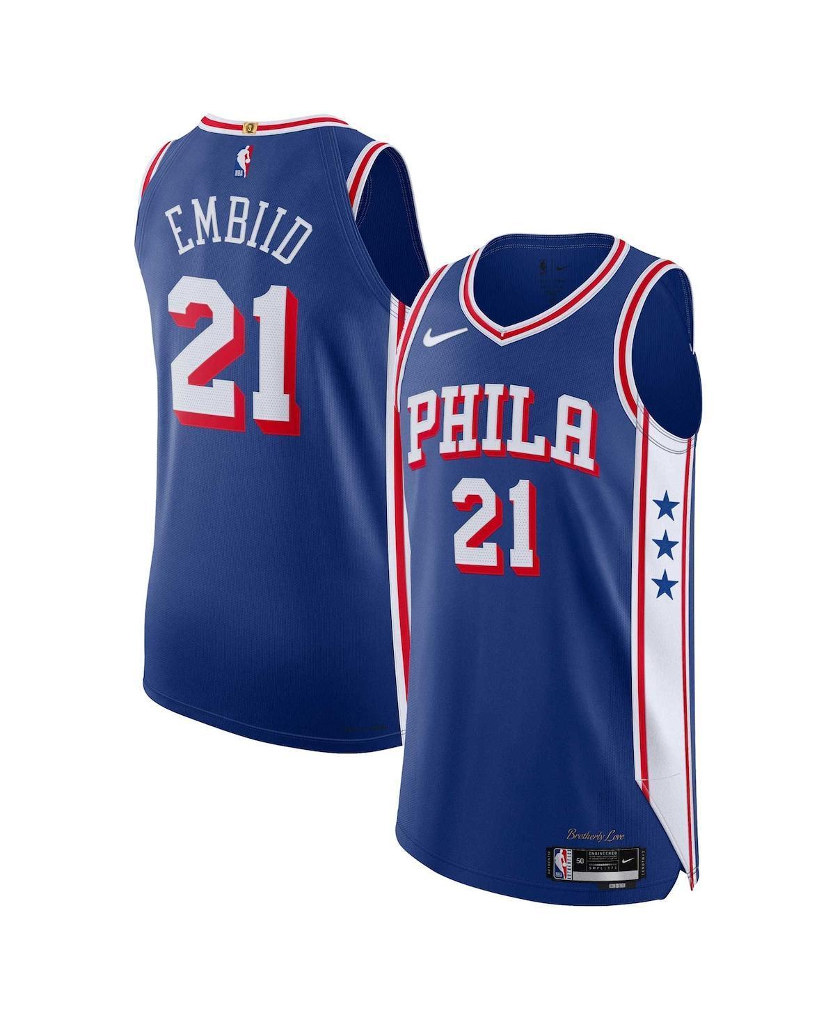 Mens Nike Joel Embiid Royal Philadelphia 76ers Authentic Jersey - Icon Edition - Royal Product Image