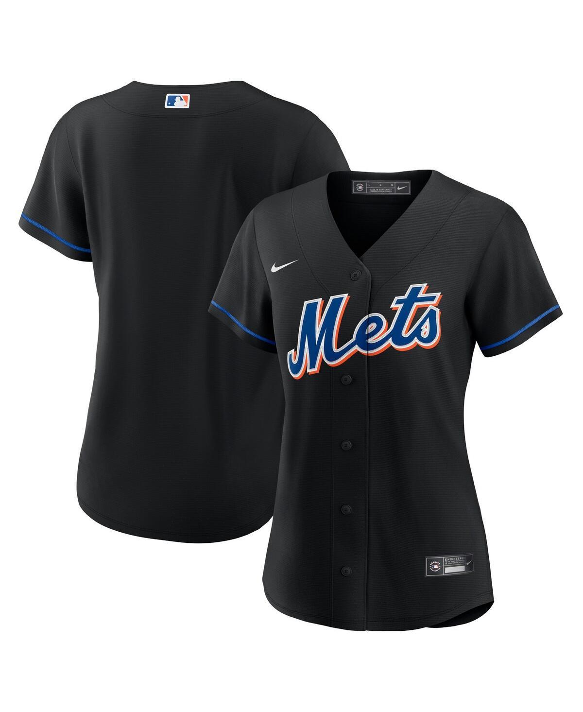 Womens Nike Black New York Mets 2022 Alternate Replica Team Jersey - Black Product Image