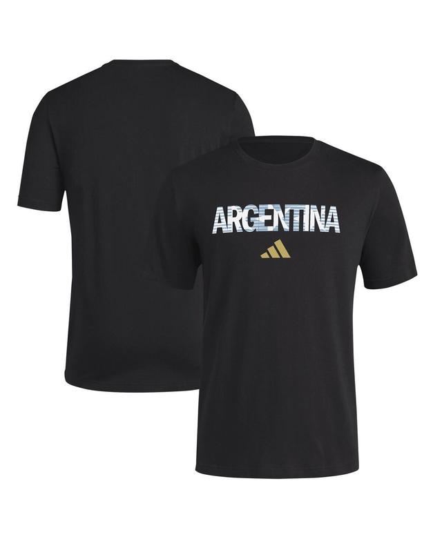 Adidas Mens Black Argentina National Team High Brand Read T-Shirt Product Image