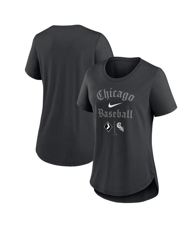 Womens Nike Black Chicago White Sox City Connect Tri-Blend T-shirt Product Image