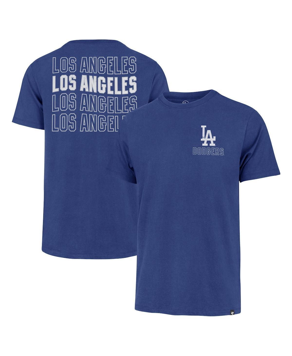 47 Brand Mens Royal Los Angeles Dodgers Hang Back Franklin T-Shirt Product Image