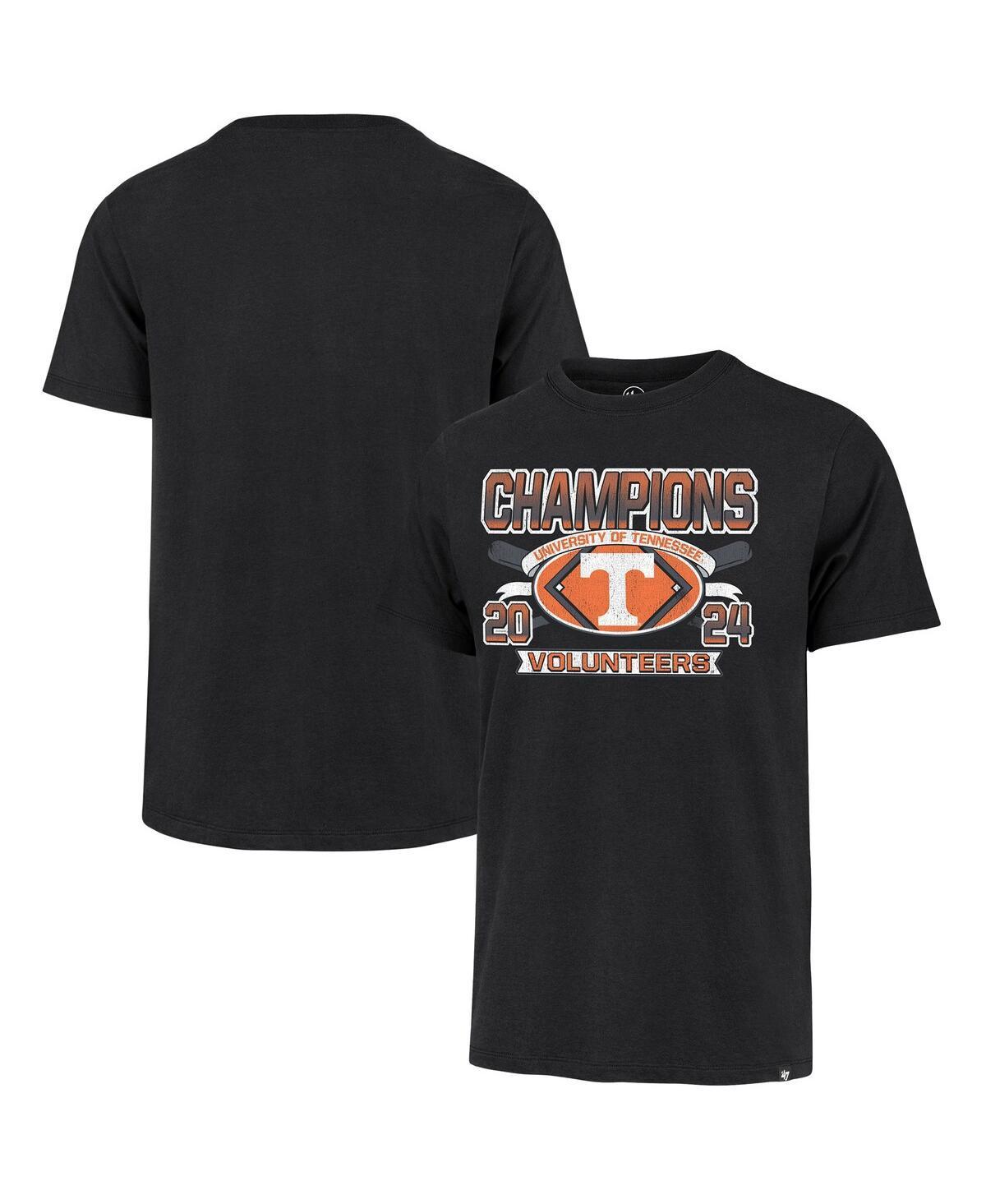 47 Brand Mens Black Tennessee Volunteers 2024 Ncaa Mens Baseball College World Series Champions Big Tall T-Shirt Product Image