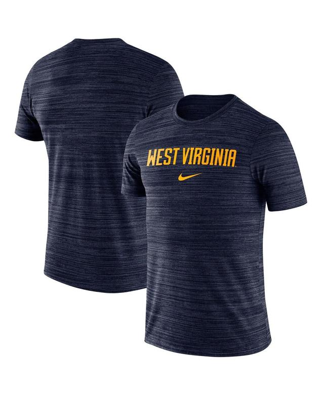 Mens Nike Navy West Virginia Mountaineers Velocity Performance T-Shirt Blue Product Image