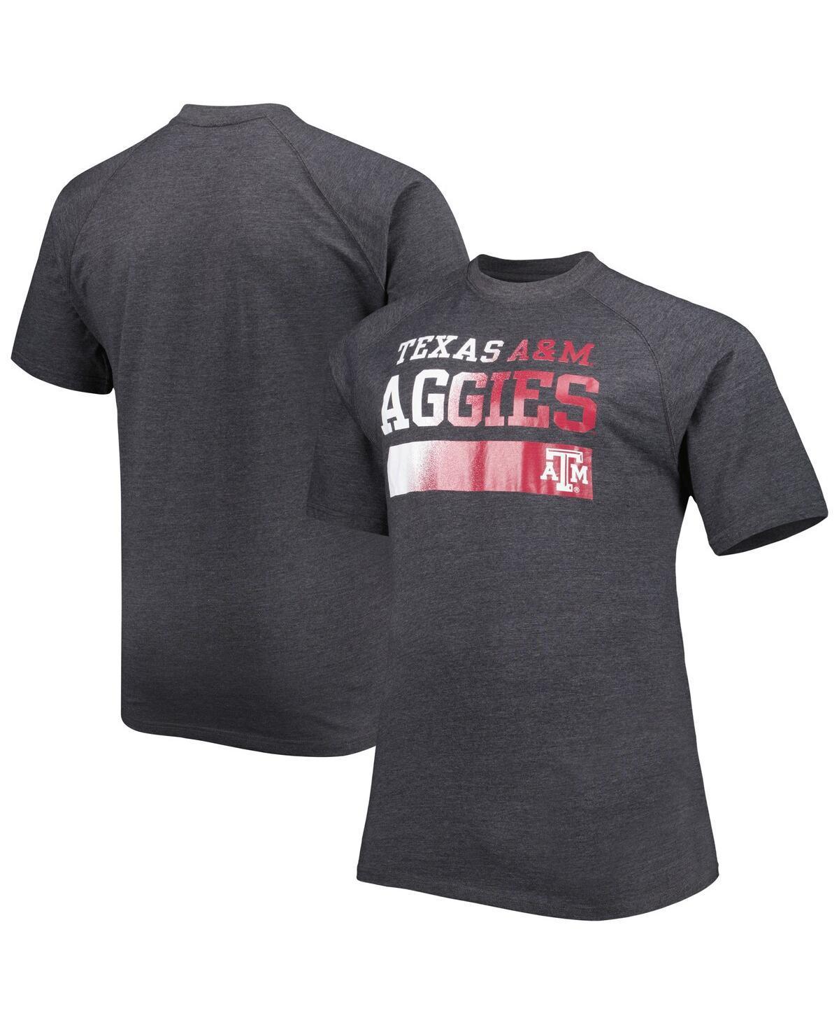 Mens Charcoal Texas A&M Aggies Big and Tall Raglan T-Shirt Product Image