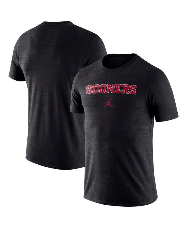 Mens Jordan Black Oklahoma Sooners Velocity Performance T-shirt Product Image