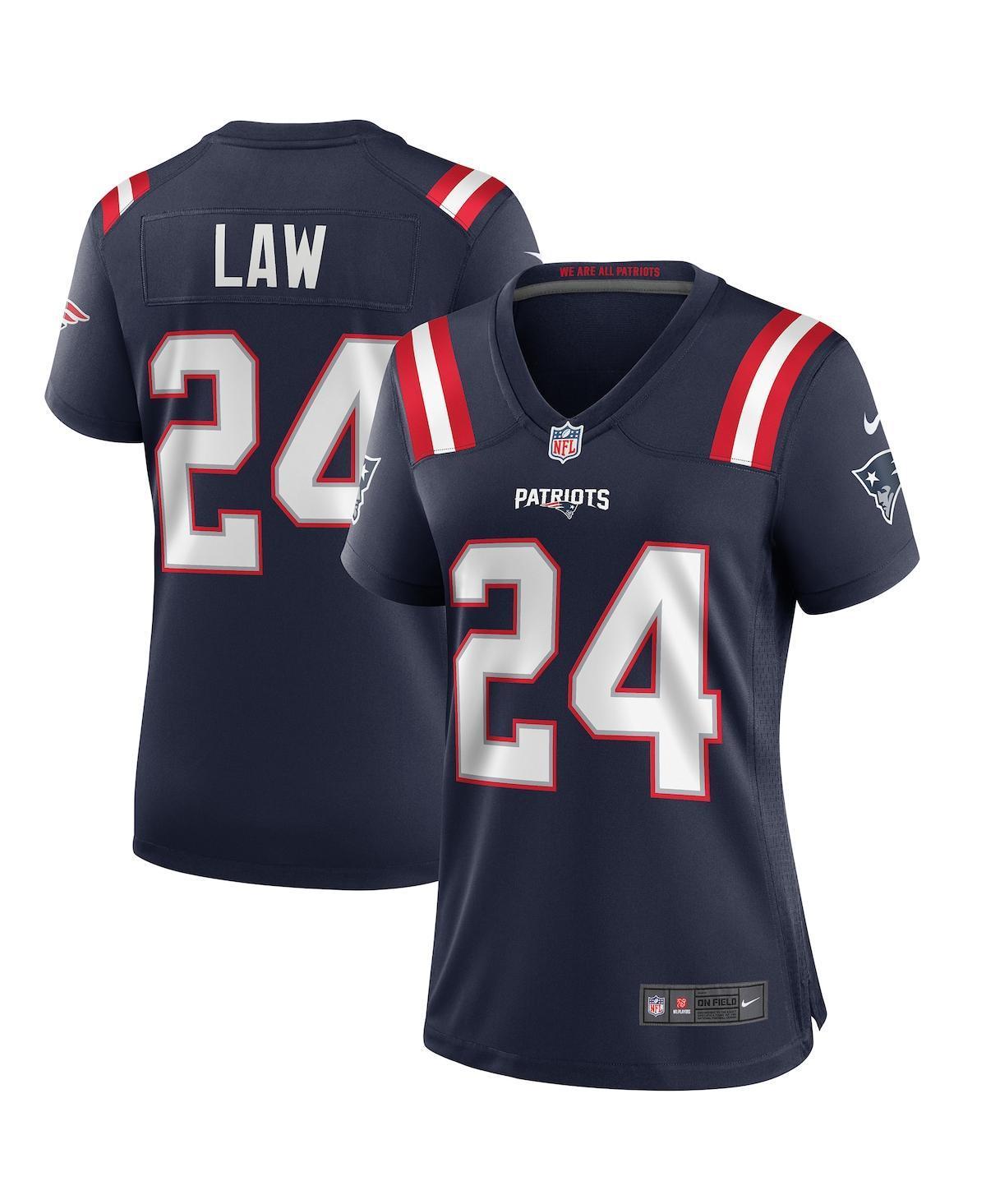 Nike Womens Ty Law New England Patriots Game Retired Player Jersey - Navy Product Image