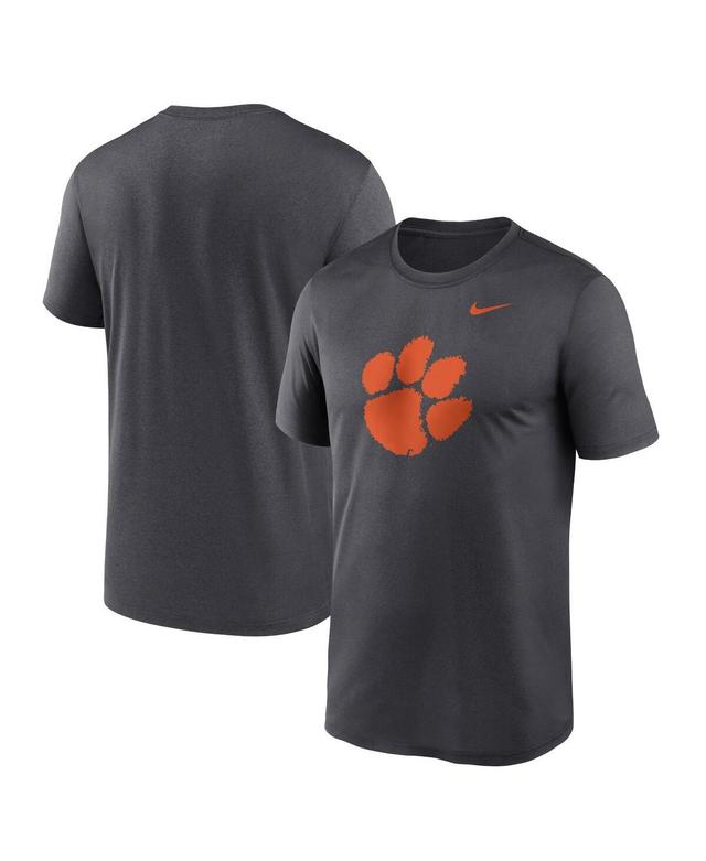 Nike Mens Anthracite Clemson Tigers Primetime Legend Logo T-Shirt Product Image