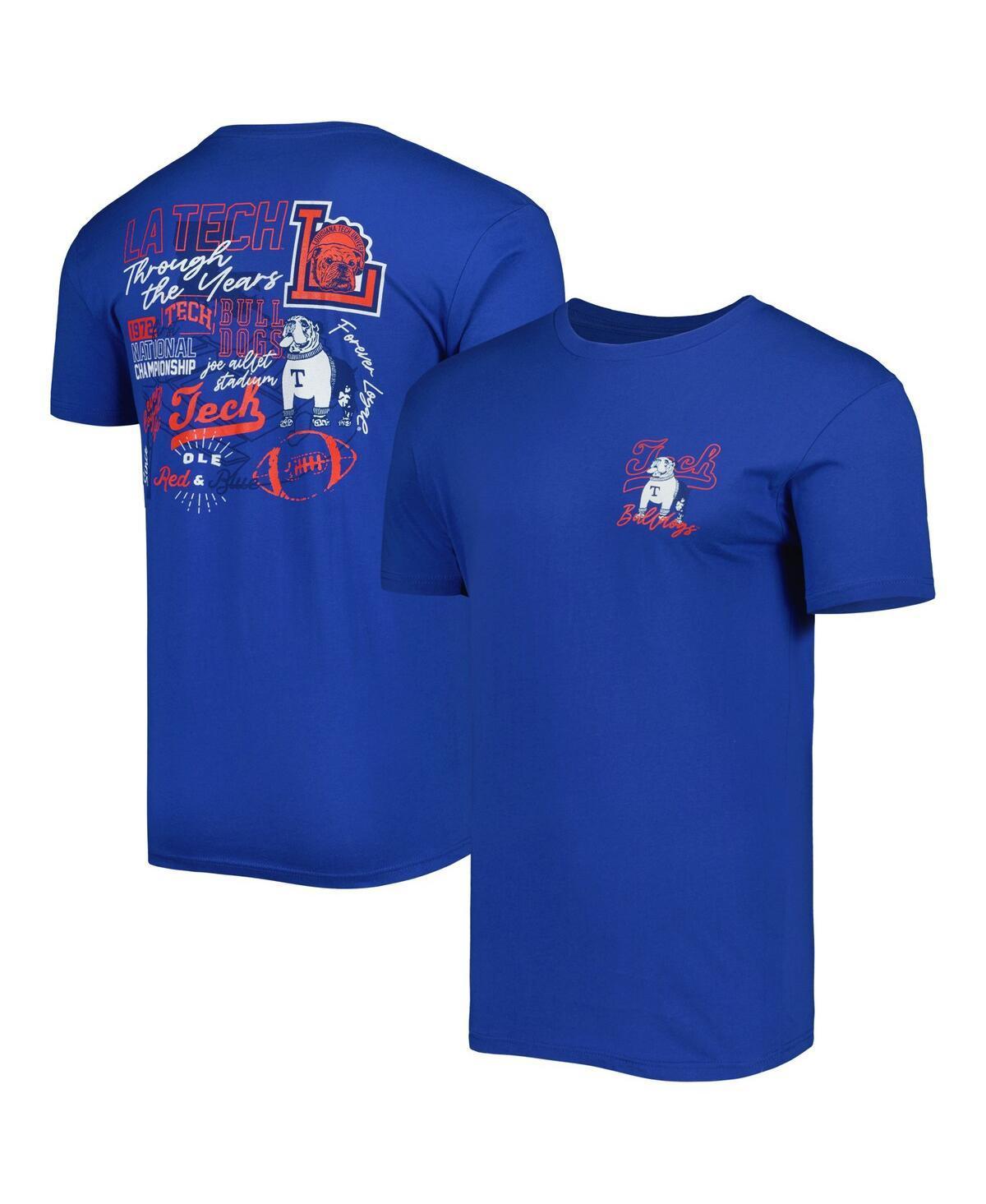 Mens Royal Louisiana Tech Bulldogs Through the Years T-Shirt Product Image