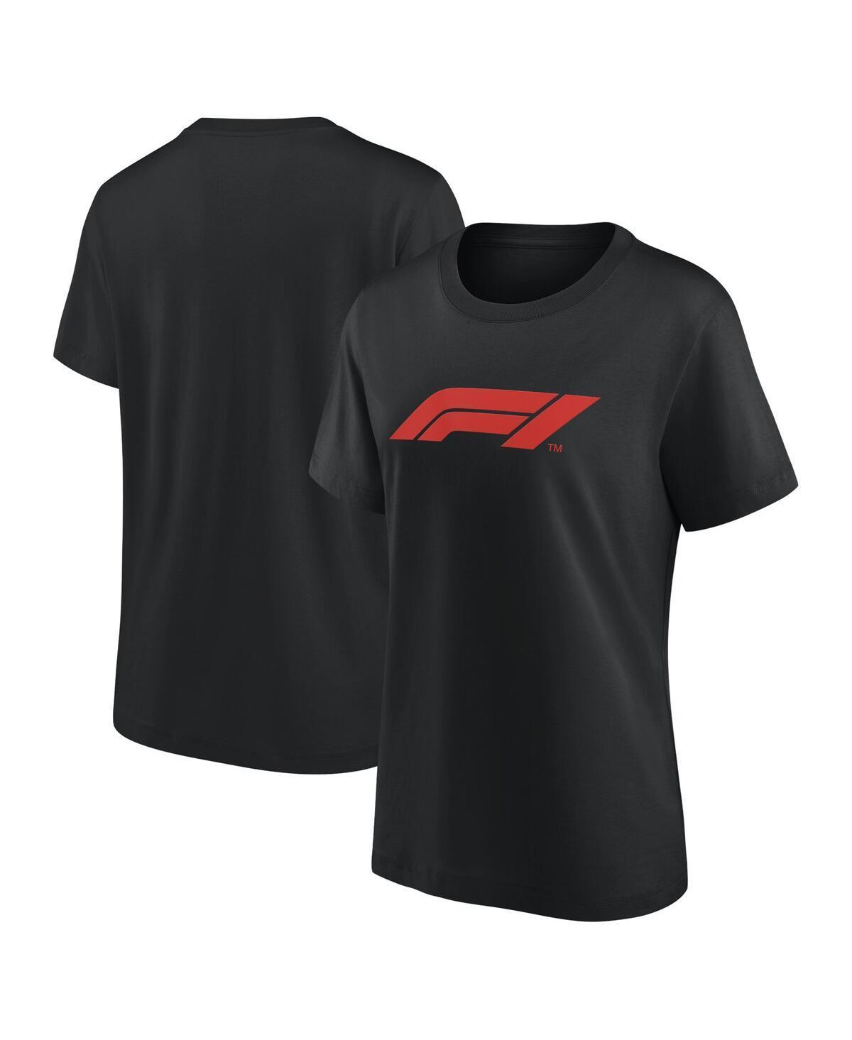 Womens Fanatics Black Formula 1 Merchandise Primary Logo T-shirt Product Image