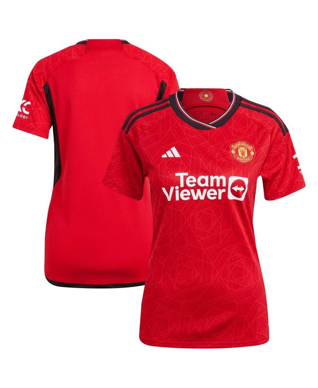 Womens adidas Red Manchester United 2023/24 Home Replica Jersey - Red Product Image