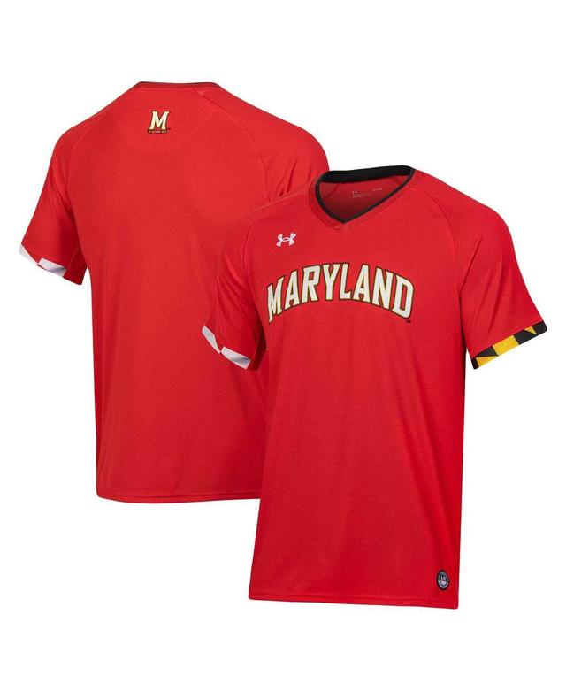 Mens Under Armour Maryland Terrapins Softball V-Neck Jersey Product Image