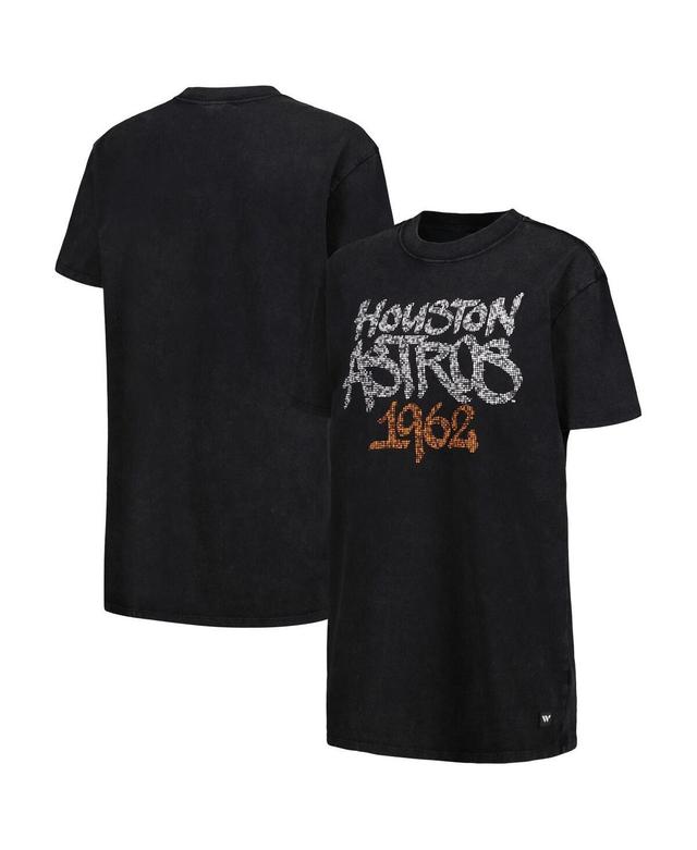 Womens The Wild Collective Black Houston Astros T-shirt Dress Product Image