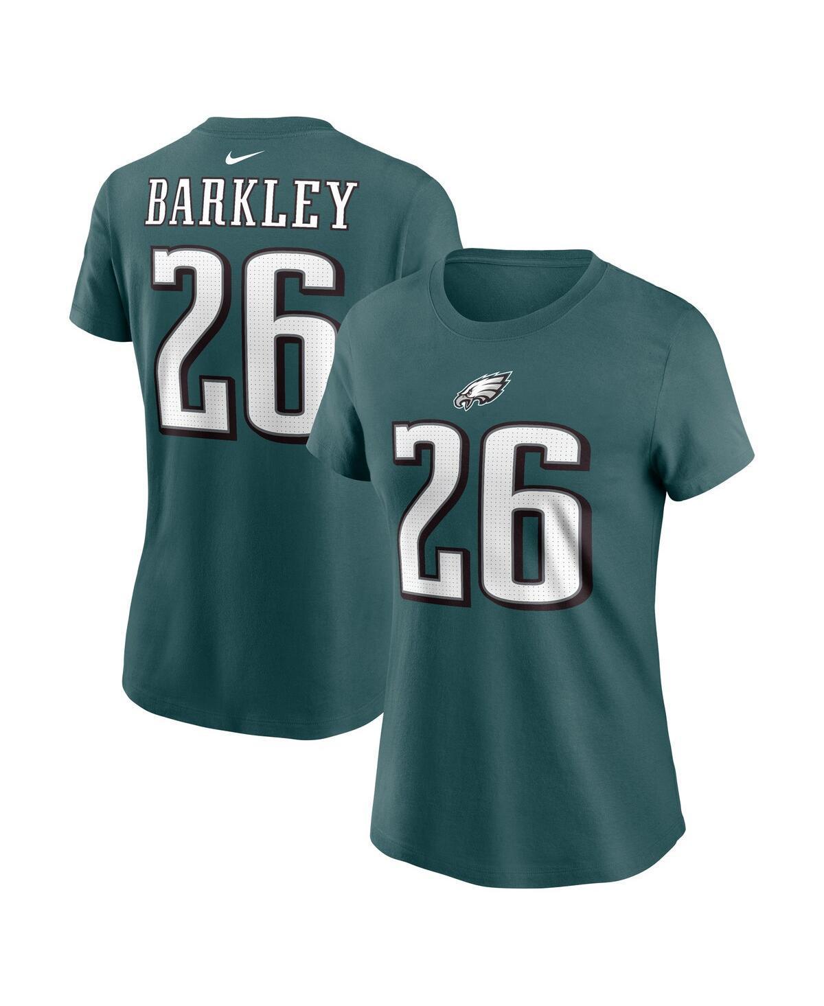 Womens Nike Saquon Barkley Midnight Philadelphia Eagles Player Name & Number T-Shirt Product Image