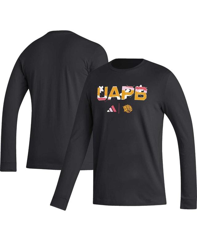 Mens adidas Black Arkansas Pine Bluff Golden Lions Honoring Black Excellence Long Sleeve T-shirt Product Image