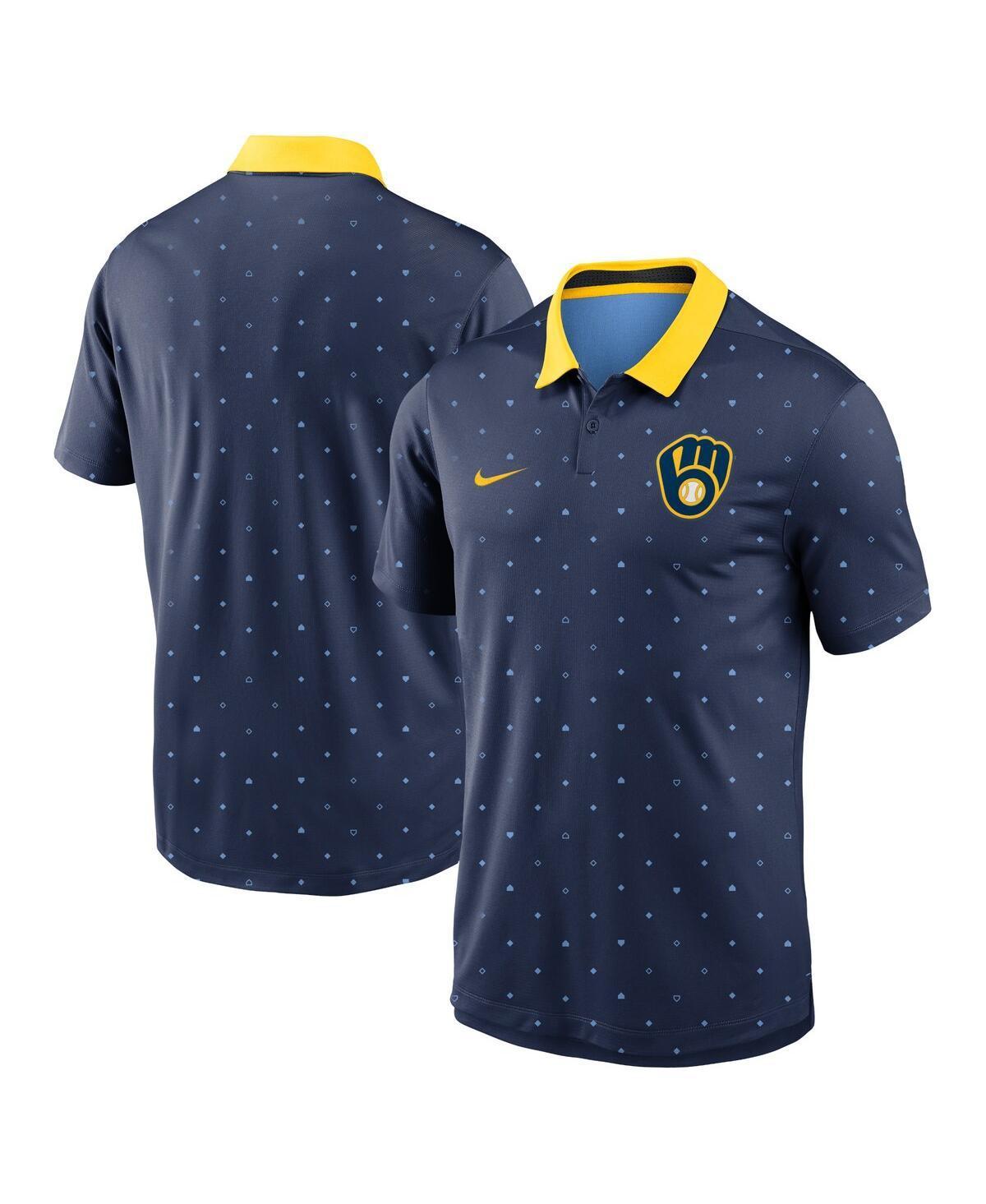 Milwaukee Brewers Legacy Icon Vapor Nike Men's Dri-FIT MLB Polo Product Image