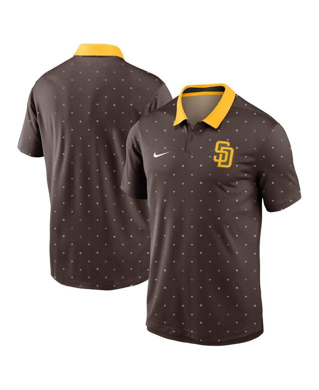 Nike Mens Brown San Diego Padres Legacy Icon Vapor Performance Polo Shirt - Brown Product Image