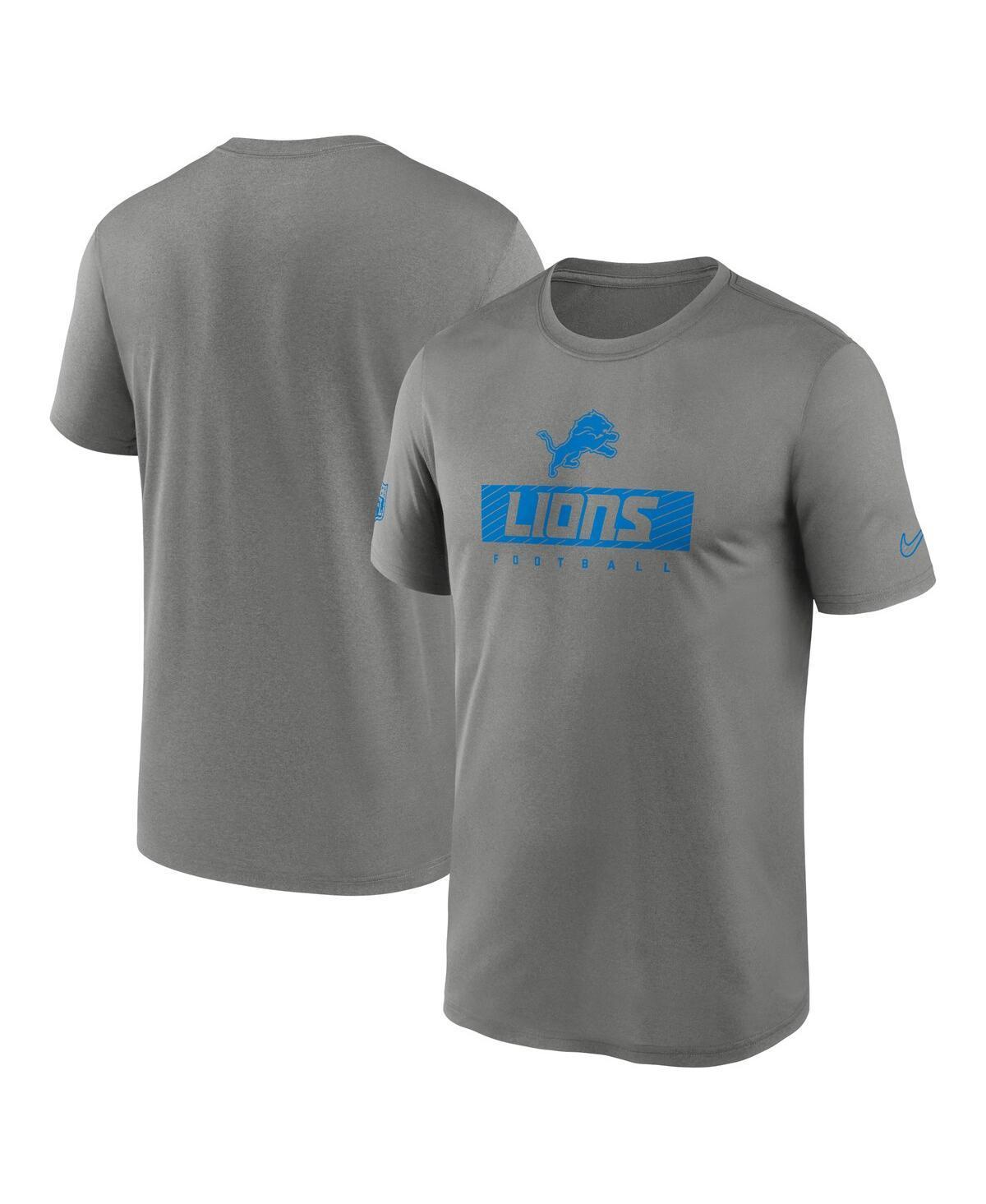 Nike Mens Gray Detroit Lions Sideline Legend Performance T-Shirt Product Image