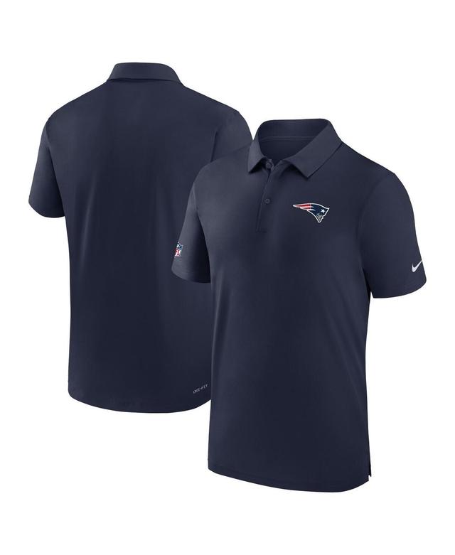 Mens Nike Navy New England Patriots Sideline Coaches Dri-fit Polo Shirt Product Image