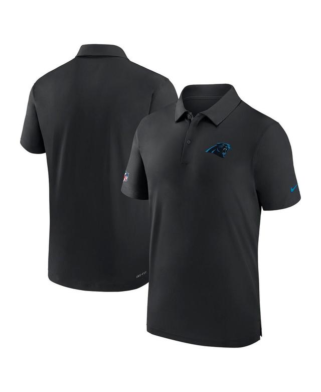 Mens Nike Black Carolina Panthers Sideline Coaches Performance Polo Shirt Product Image