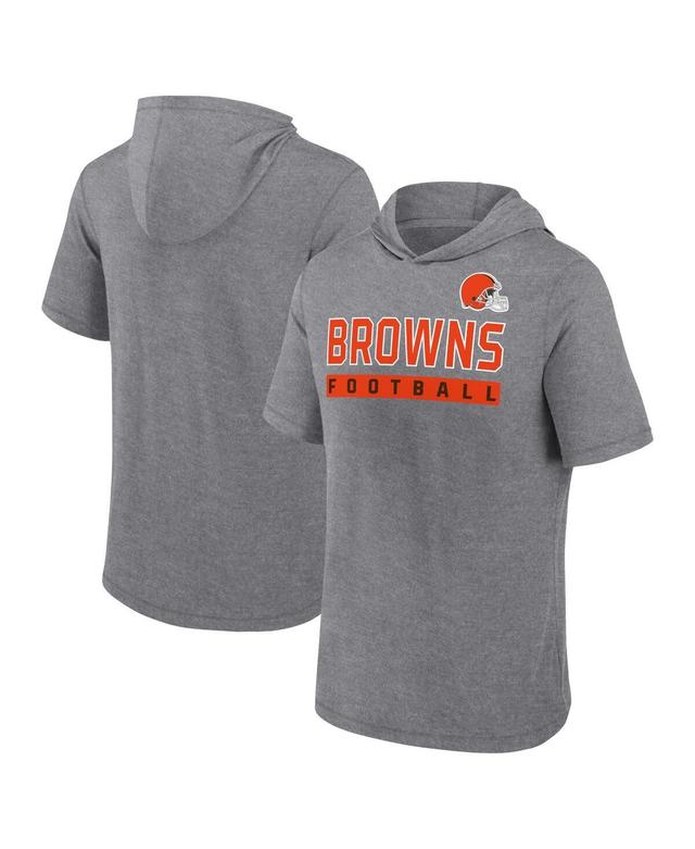 Fanatics Mens Heather Cleveland s Push Short Sleeve Pullover Hoodie Product Image