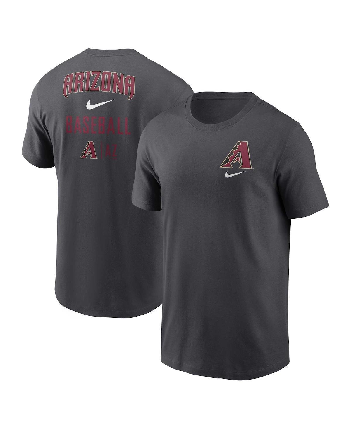 Mens Nike Charcoal Arizona Diamondbacks Logo Sketch Bar T-Shirt Product Image