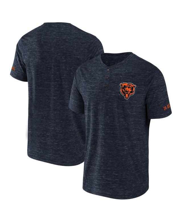 Mens Nfl x Darius Rucker Collection by Fanatics Navy Chicago Bears Slub Henley T-shirt Product Image