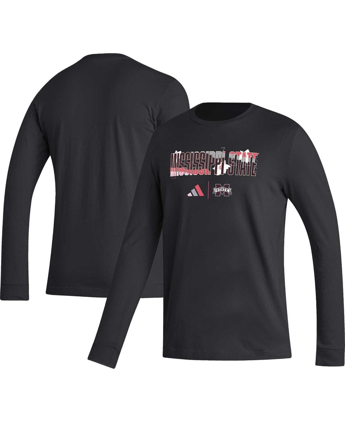 Mens adidas Black Mississippi State Bulldogs Honoring Black Excellence Long Sleeve T-shirt Product Image