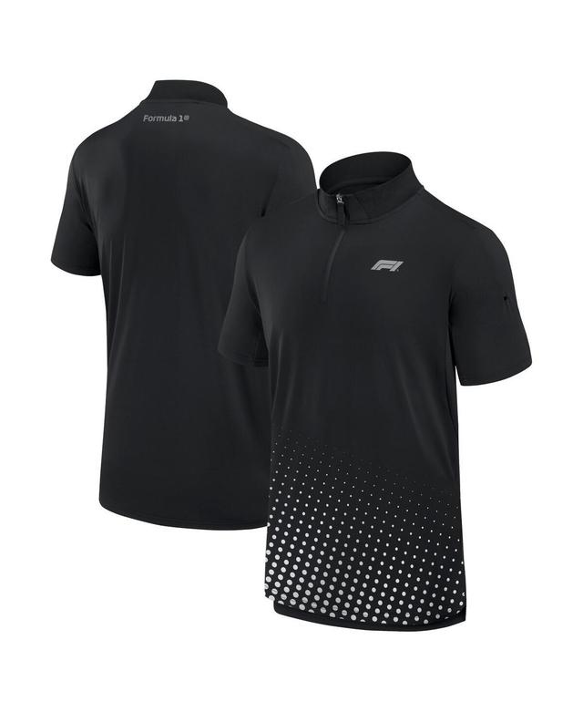 Mens Fanatics Black Formula 1 Tech Quarter-Zip Polo Shirt Product Image