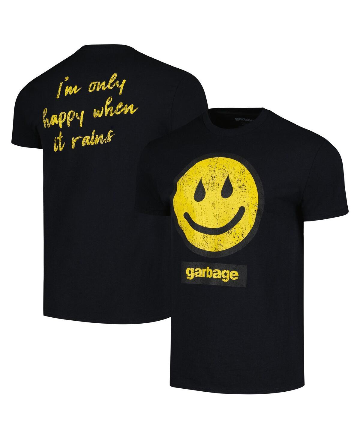 Mens Manhead Merch Black Garbage Im Only Happy When It Rains Graphic T-shirt Product Image