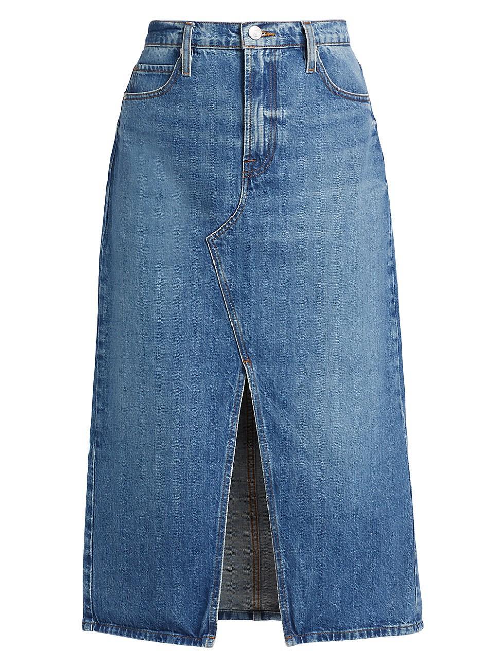 FRAME The Midaxi Denim Skirt Product Image