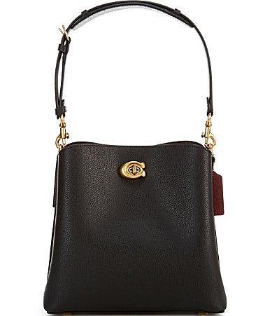 Womens Willow Leather Bucket Bag Product Image