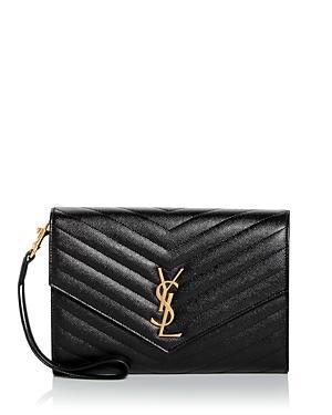 Saint Laurent Cassandre Matelasse Flap Pouch Product Image