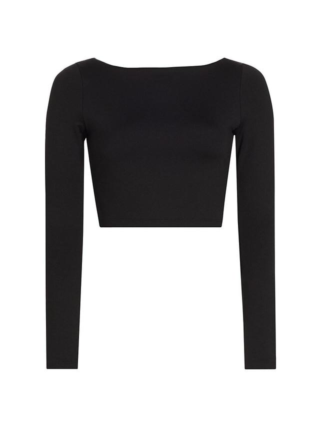 Susana Monaco Long Sleeve Crop Top Product Image