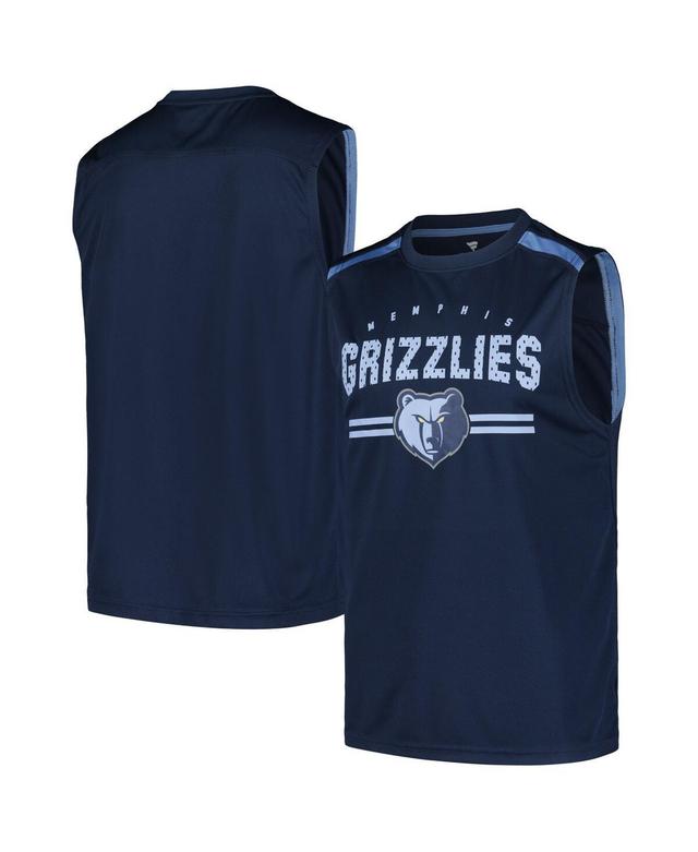 Fanatics Mens Navy Memphis Grizzlies Birdseye Muscle Tank Top Product Image