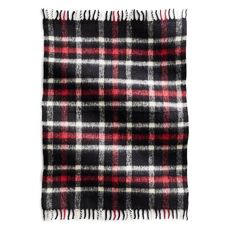 Vera Bradley Woven Throw Women in Moonless Night & Red Plaid Black/Red Product Image