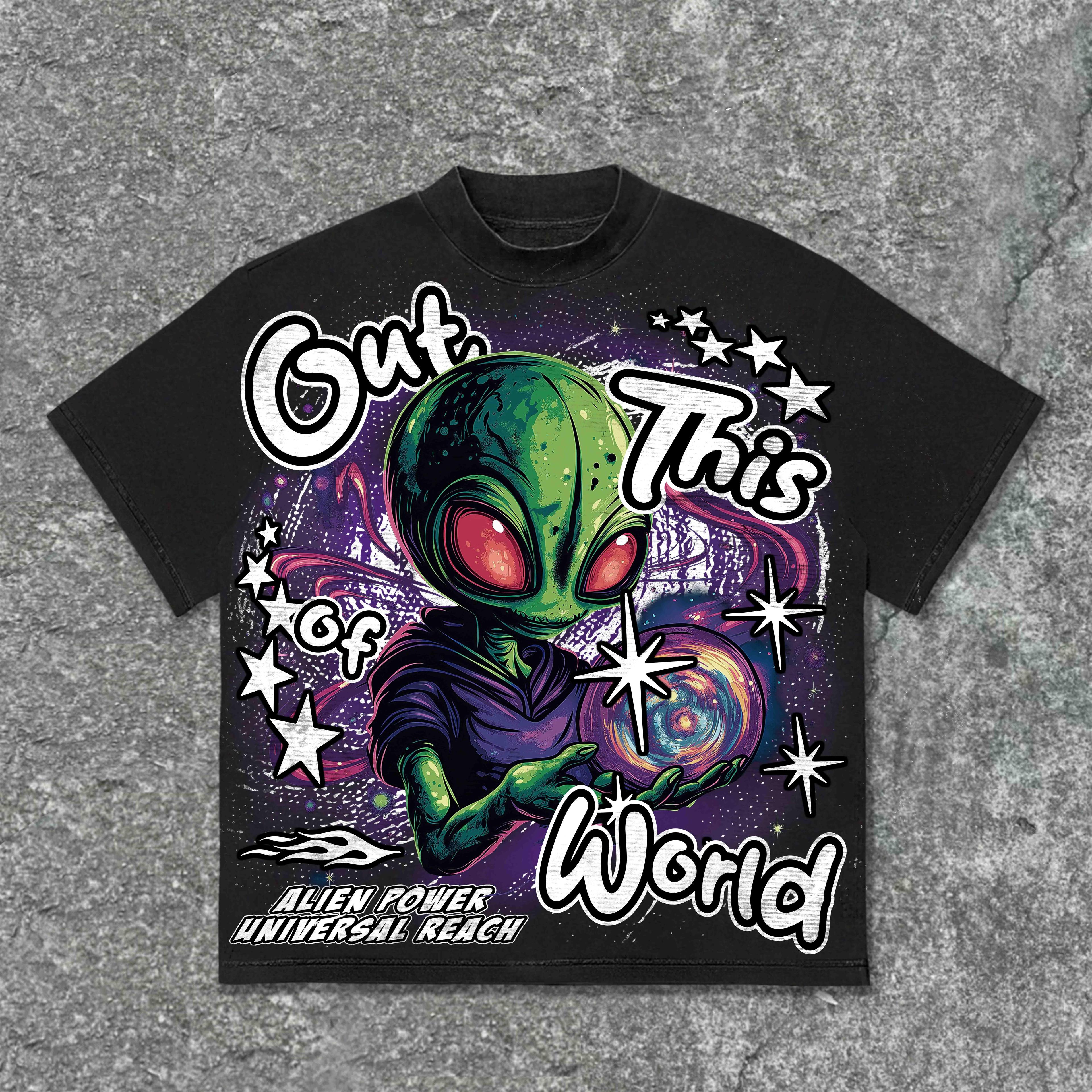 Hellstar Out Of This World Graphics Cotton T-Shirt Product Image