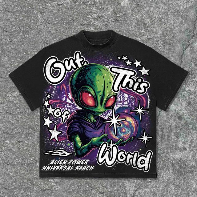 Hellstar Out Of This World Graphics Cotton T-Shirt Product Image