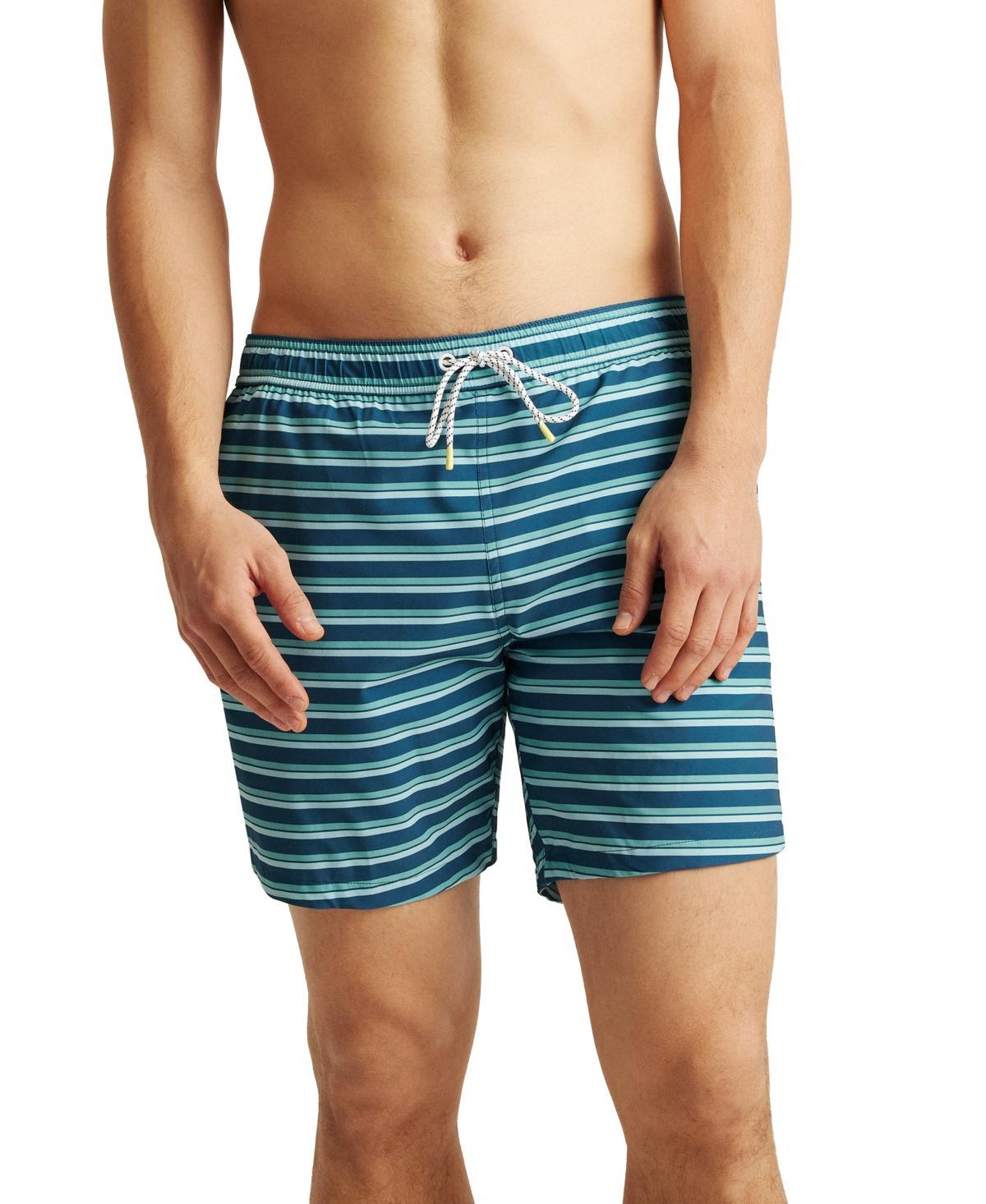 Bonobos Mens Stripe Drawcord 7 Swim Trunks Product Image