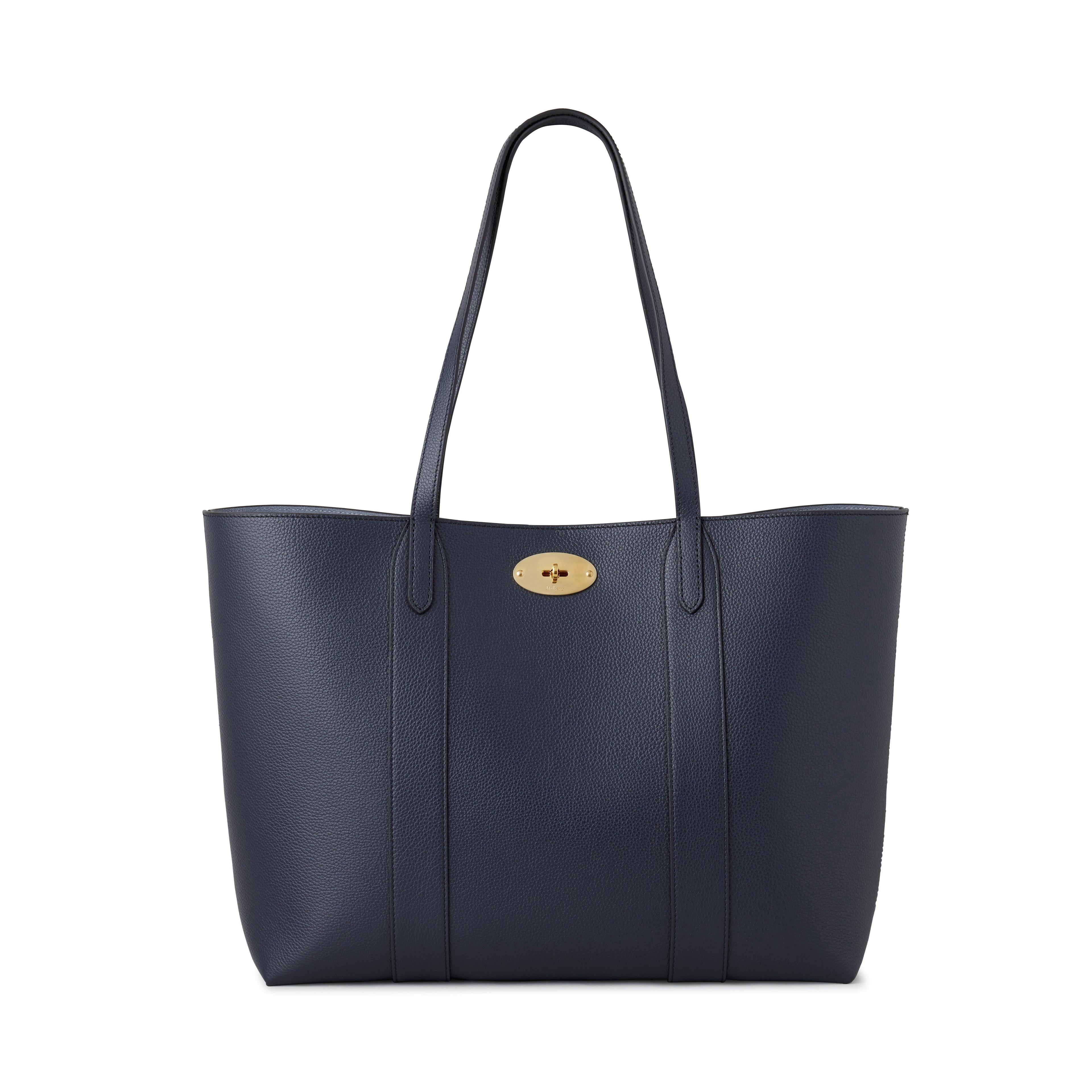 MULBERRY Leather Bayswater Tote Bag In Night Sky Product Image