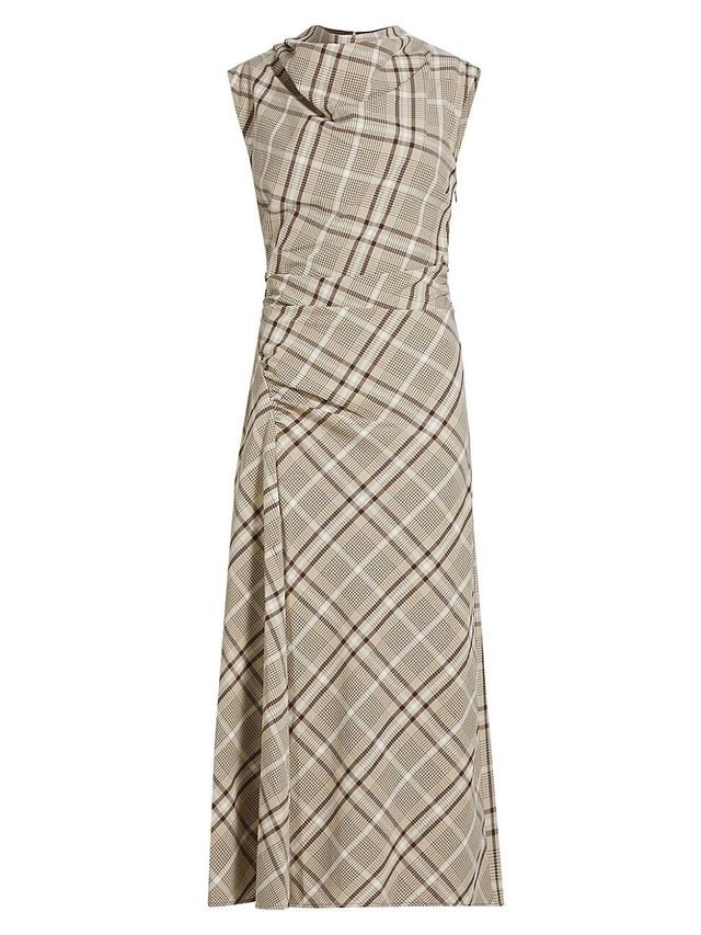 Womens Burke Draped Midi-Dress Product Image