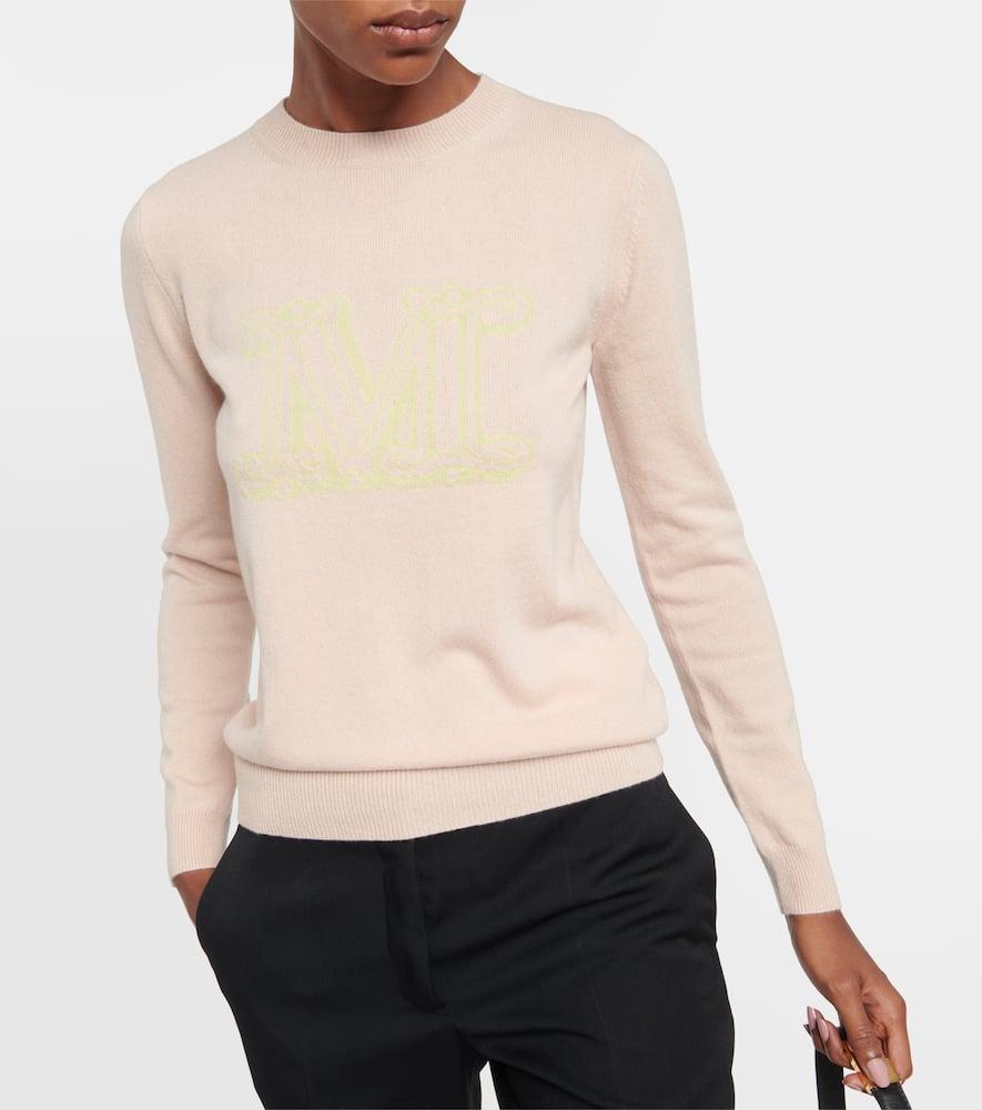 MAX MARA Pamir Logo Cashmere Sweater In Rose Product Image