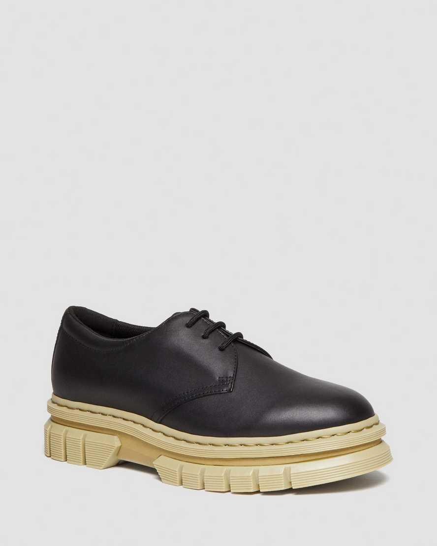 Rikard Contrast Sole Leather Platform Shoes Product Image