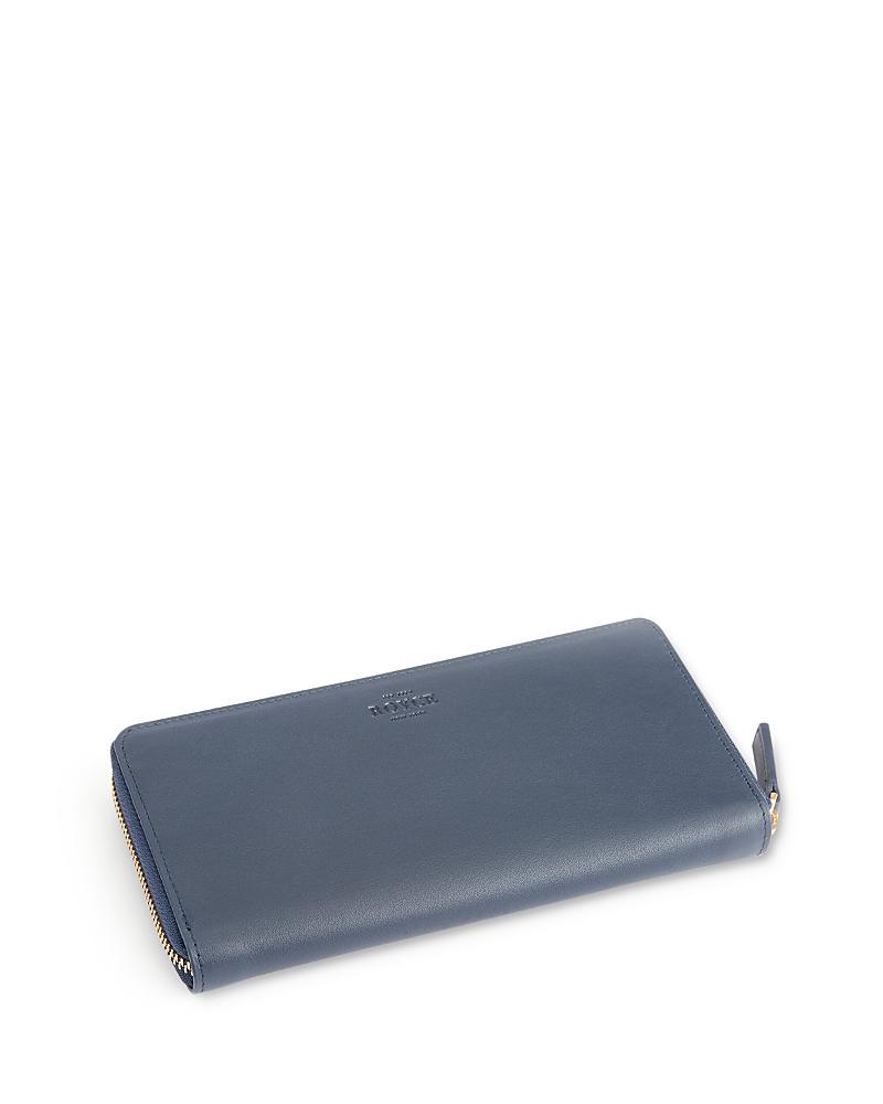 Womens RFID-Blocking Zip-Around Leather Wallet Product Image