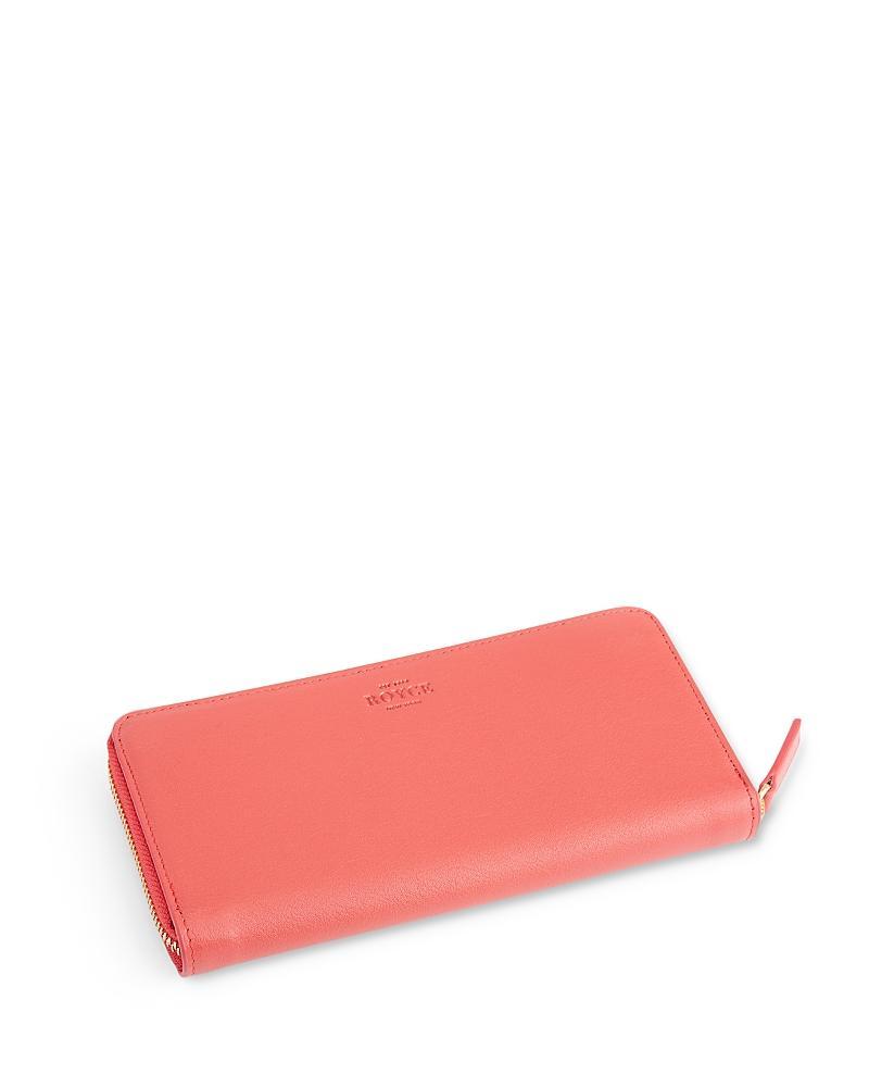 Womens RFID-Blocking Zip-Around Leather Wallet Product Image